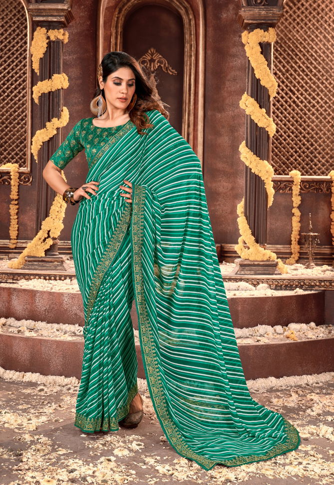 Stavan Vihana Vol 5 Bandhni Printed Sarees Catalog
